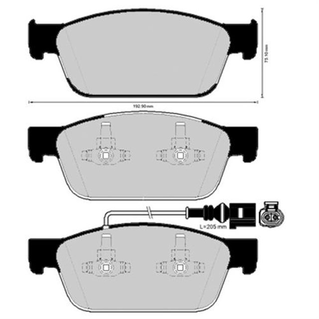 ON BALATA TRANSPORTER T6 10 180 HP GDB1887