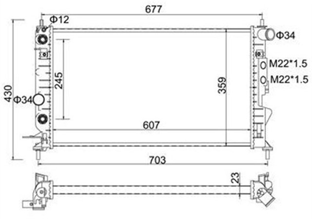 RADYTR - 1.6 - VECTRA B BRZ