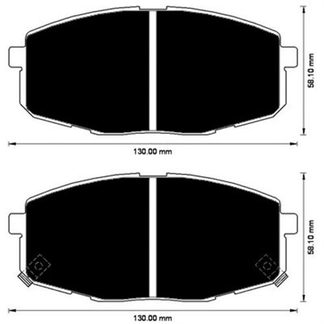 ON BALATA KIA CARENS II 1.6.1.8.2.0 CRDI 07/2002 CEED 1.4 1.6 CRDI 2.0 CRDI 07