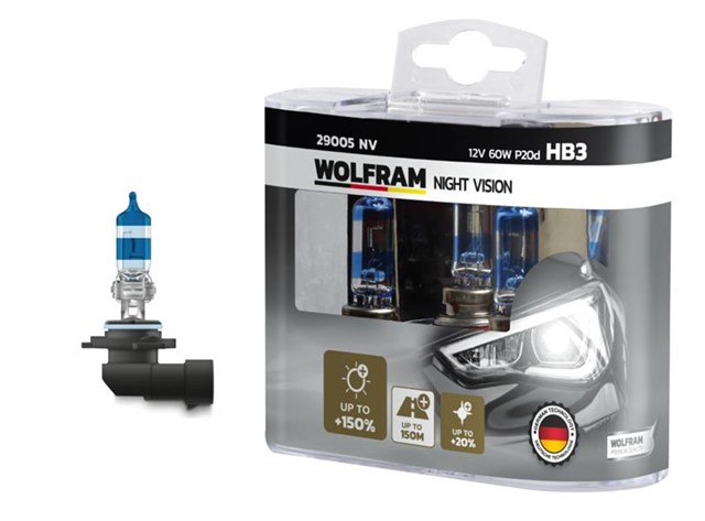 AMPUL 12V HB3 100 P20D NIGHT VISION 150 FAZLA 20 BEYAZ ISIK