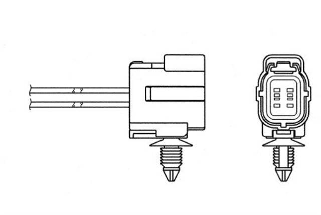 OKSIJEN SENSORU OZA341 - F2 MAZDA 323 1.5 16V 98 - 01 - 1.6 01 - 04 530MM
