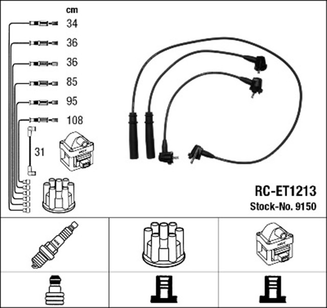 RC - ET1213 ATESLEME KABLOSU