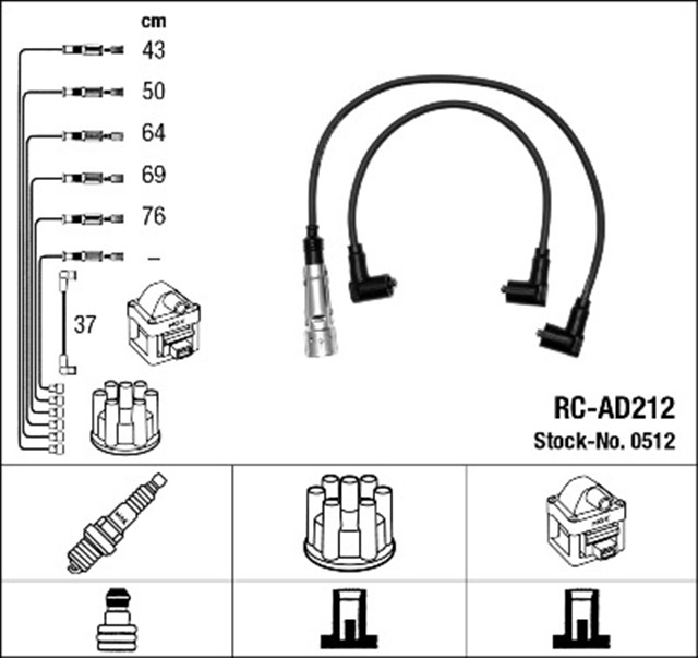 RC - AD212 ATESLEME KABLOSU