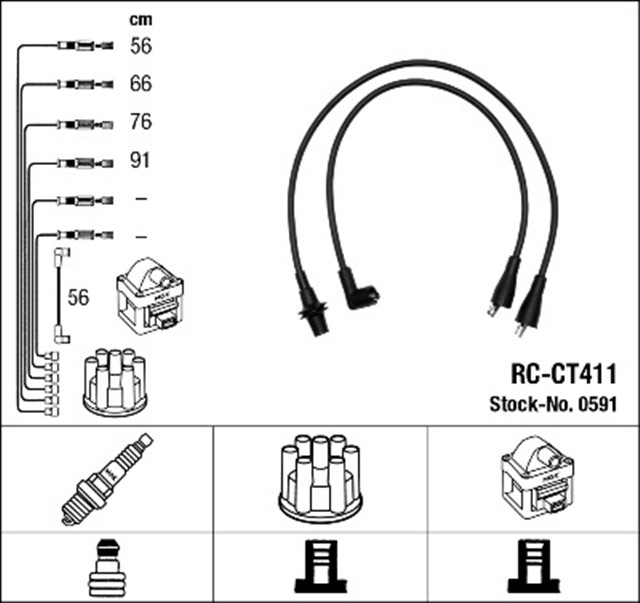 RC - CT411 ATESLEME KABLOSU