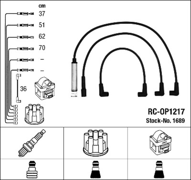 RC - OP1217 ATESLEME KABLOSU