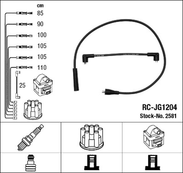 RC - JG1204 ATESLEME KABLOSU