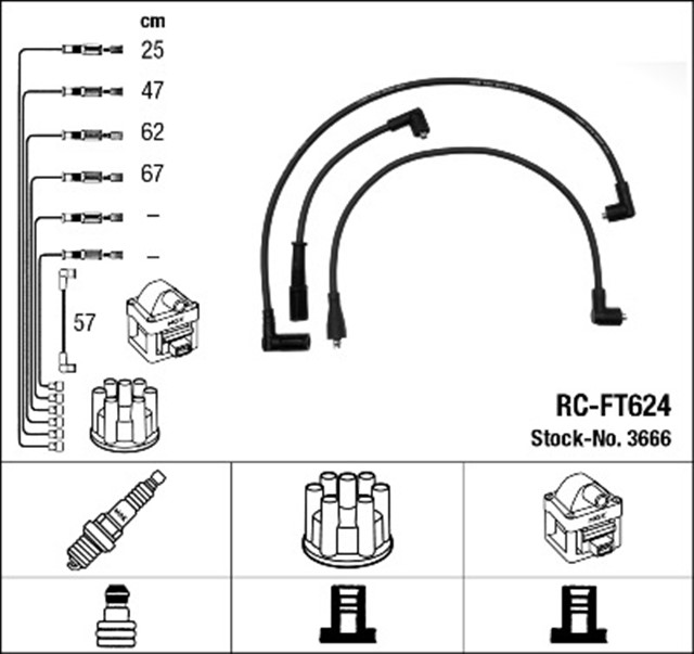 RC - FT624 ATESLEME KABLOSU