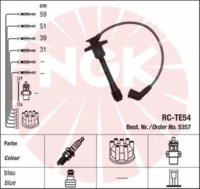 RC - TE54 ATESLEME KABLOSU