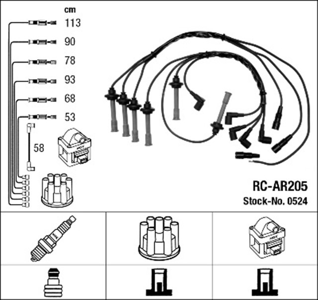 RC - AR205 ATESLEME KABLOSU