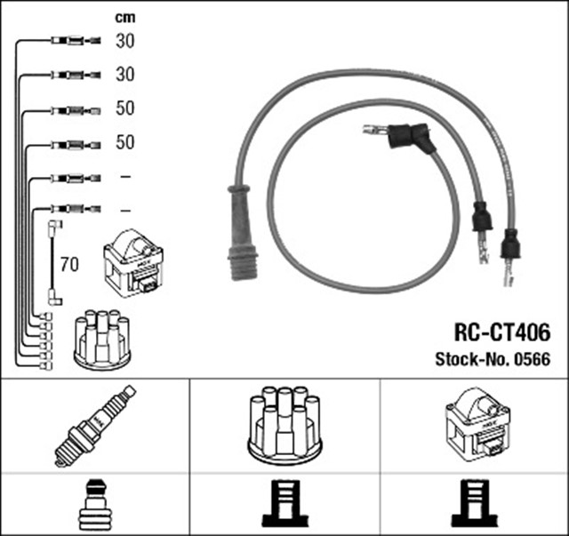 RC - CT406 ATESLEME KABLOSU