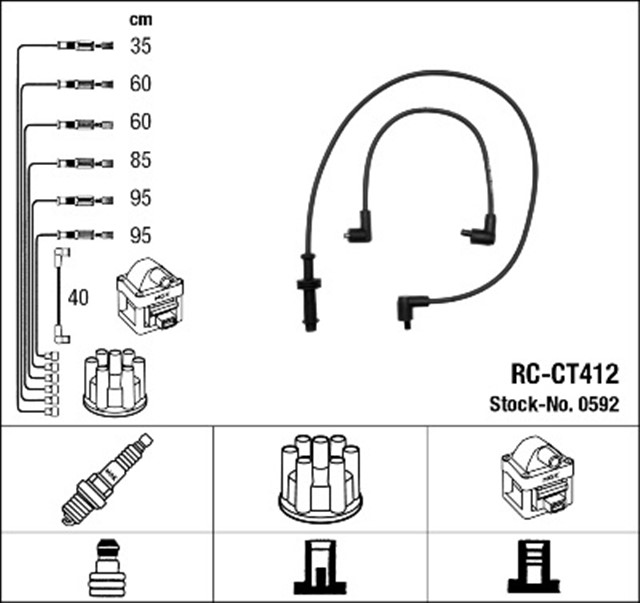 RC - CT412 ATESLEME KABLOSU