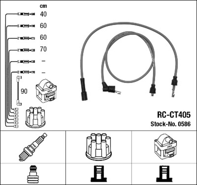 RC - CT405 ATESLEME KABLOSU
