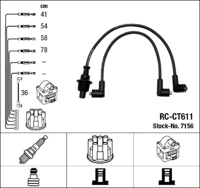 RC - CT611 ATESLEME KABLOSU