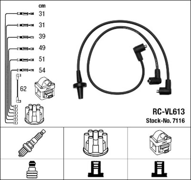 RC - VL613 ATESLEME KABLOSU