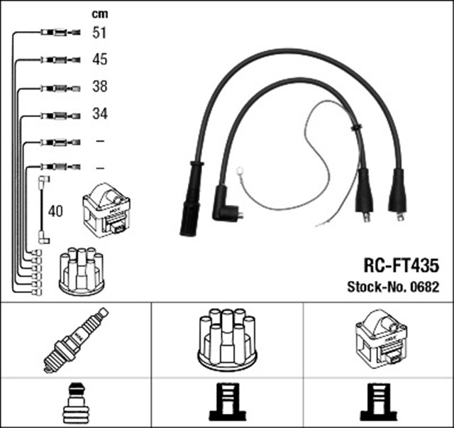RC - FT435 ATESLEME KABLOSU