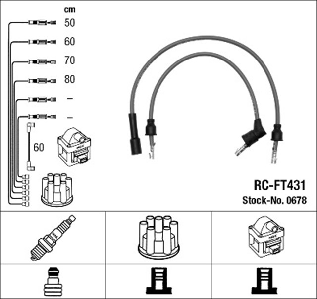 RC - FT431 ATESLEME KABLOSU