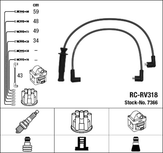 RC - RV318 ATESLEME KABLOSU