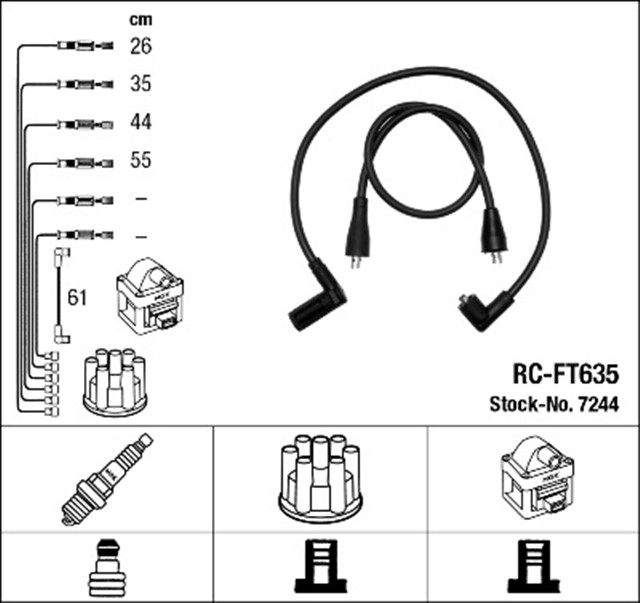 RC - FT635 ATESLEME KABLOSU