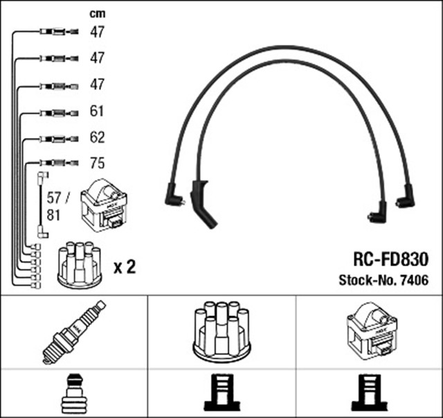 RC - FD830 ATESLEME KABLOSU