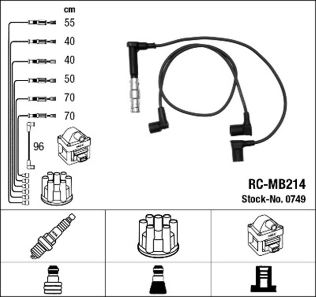 ATESLEME KABLOSU SETI MERCEDES M104 W124 S124 C124 A124 W140 R129