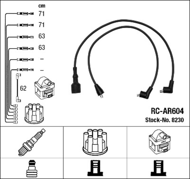 RC - AR604 ATESLEME KABLOSU