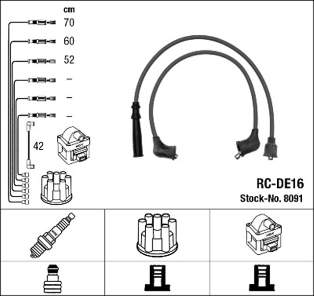 RC - DE16 ATESLEME KABLOSU