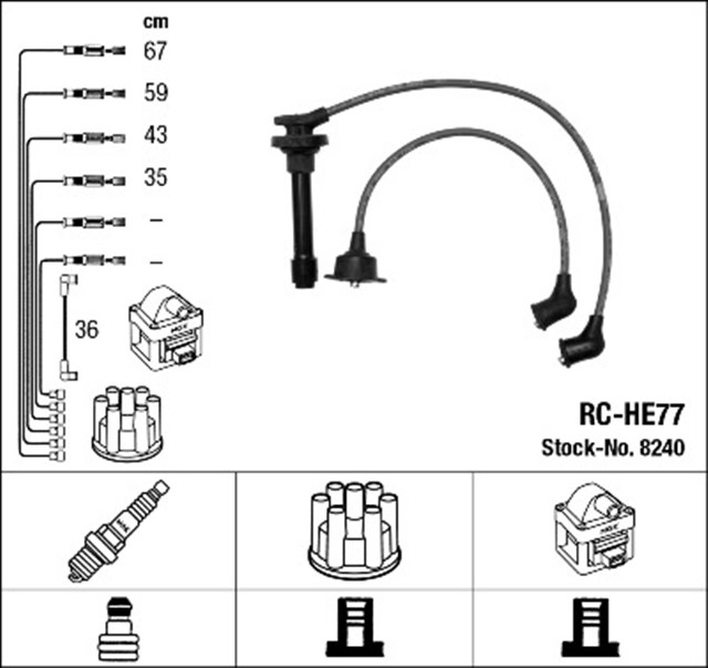 RC - HE77 ATESLEME KABLOSU