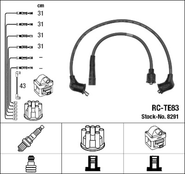 RC - TE83 ATESLEME KABLOSU