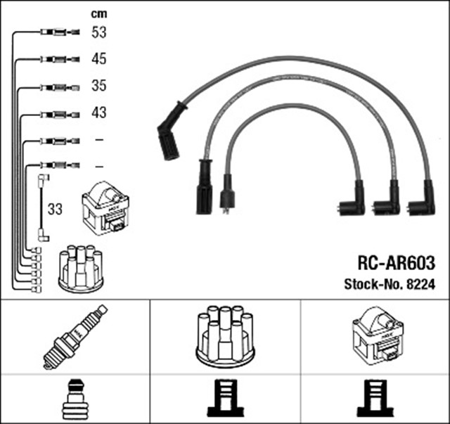 RC - AR603 ATESLEME KABLOSU