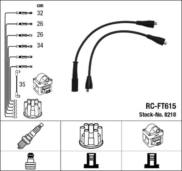 RC - FT615 ATESLEME KABLOSU