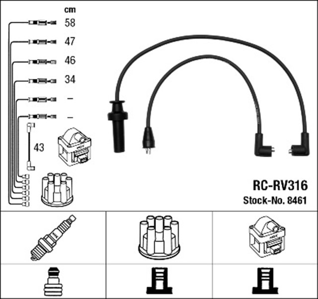 RC - RV316 ATESLEME KABLOSU