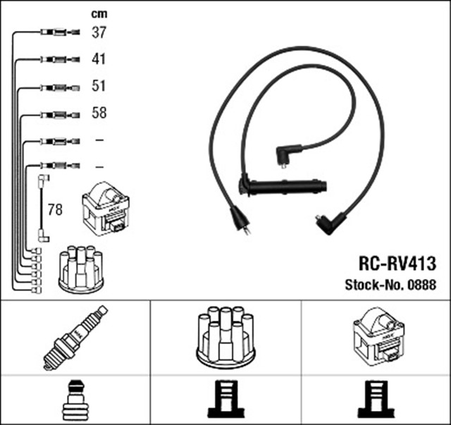 RC - RV413 ATESLEME KABLOSU