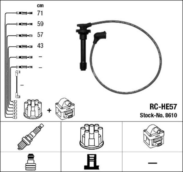 RC - HE57 ATESLEME KABLOSU