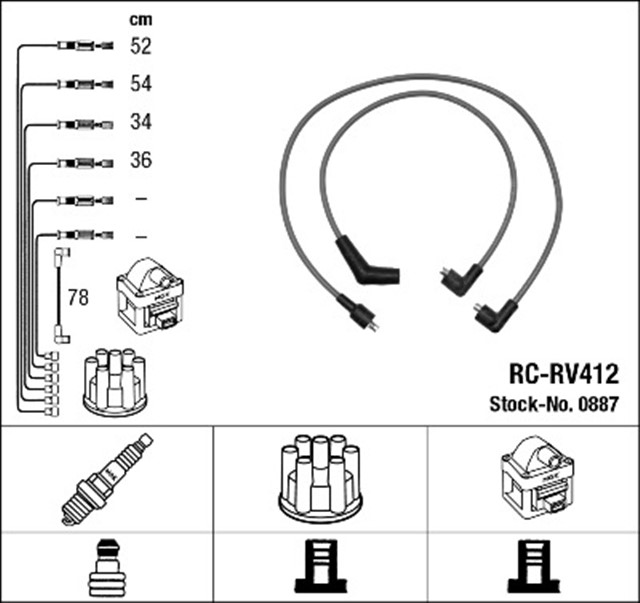 RC - RV412 ATESLEME KABLOSU