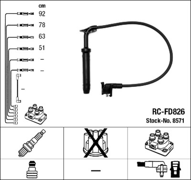RC - FD826 ATESLEME KABLOSU
