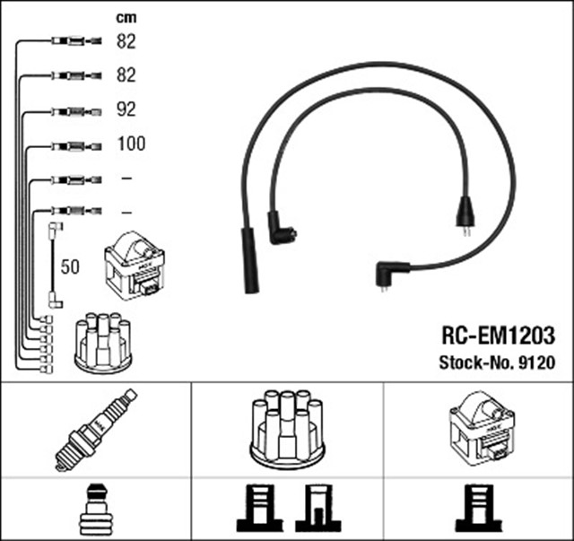 RC - EM1203 ATESLEME KABLOSU