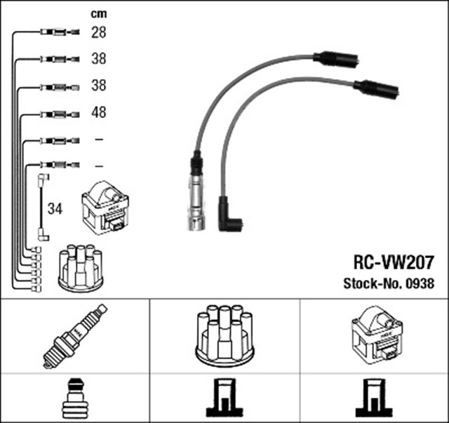 RC - VW207 ATESLEME KABLOSU