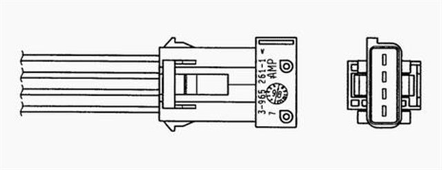 OZA659 - EE10 OKSIJEN SENSORU NGK - 0384/NGK - 0395/NGK - 1996/NGK - 7915
