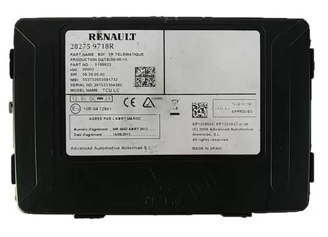 MULTIMEDIA BEYNI LAGUNA III - CLIO IV - LATITUDE - FLUENCE - CAPTUR - MEGANE III - ZOE