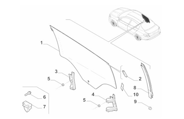 KELEBEK CAM - ARKA SOL SW