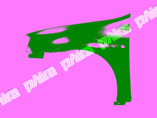 CAMURLUK ON SOL DELIKLI SAC DACIA LOGAN 2012