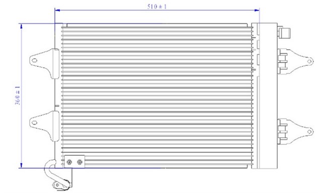 KLIMA KONDENSERI POLO 01 - 09 CORDOBA 02 - 09 IBIZA IV - FAVBIA 99 - 08 1.4TDI - 1.9TDI - 1.2