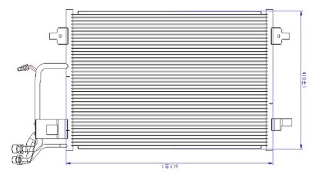 KLIMA KONDENSERI PASSAT 96 - 00 A4 95 - 00 610X420X19