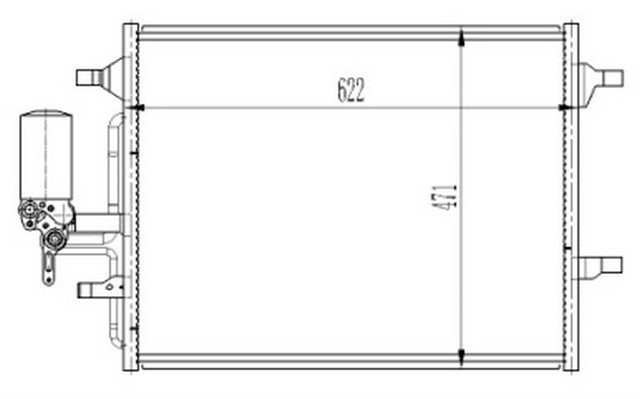 KLIMA RADYATORU VOLVO S60 2010 2013 V60 2010 2015 S80 2010 XC60 2009 - 2017 XC70 2013