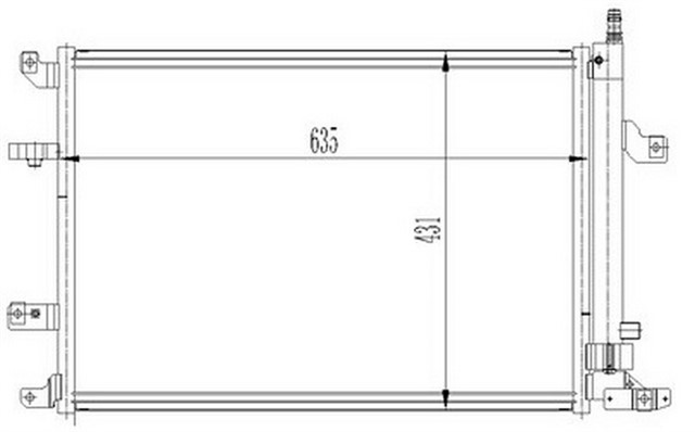 KLIMA KONDENSERI VOLVO V70 2.4D - 2.4I 20V - 2.4T 00 S60 S80 2.0T - 2.3T - 2.4I 20V - 2.4T 98 OTO. - MEK.