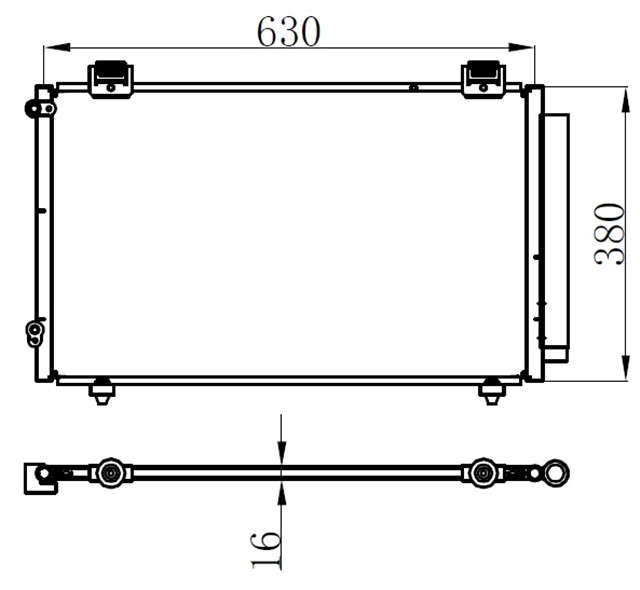 X KLIMA KONDENSERI COROLLA 1.4I 01