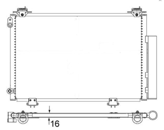 KLIMA KONDENSERI YARIS 1.3I - 1.4D - 1.5I 99