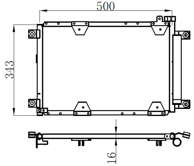 KLIMA KONDENSERI SUZUKI GRAND VITARA 1.6I 16V - 2.0I 16V - 2.0TD - 2.5I V6 97 OTO. - MEK.