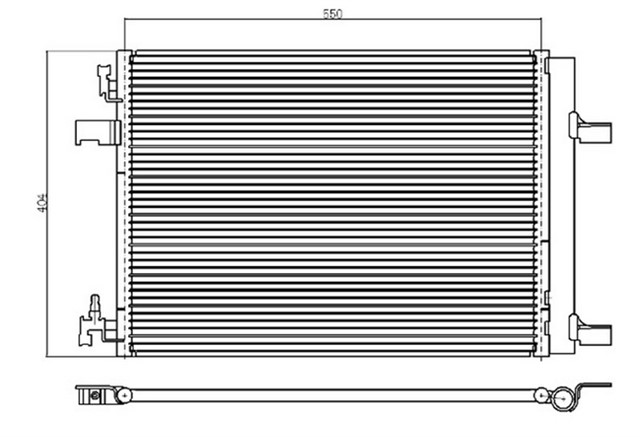 KLIMA KONDENSERI RADYATORU ASTRA J - ZAFIRA C - CRUZE 1.3 - 1.4 - 1.6 - 1.7 - 1.8