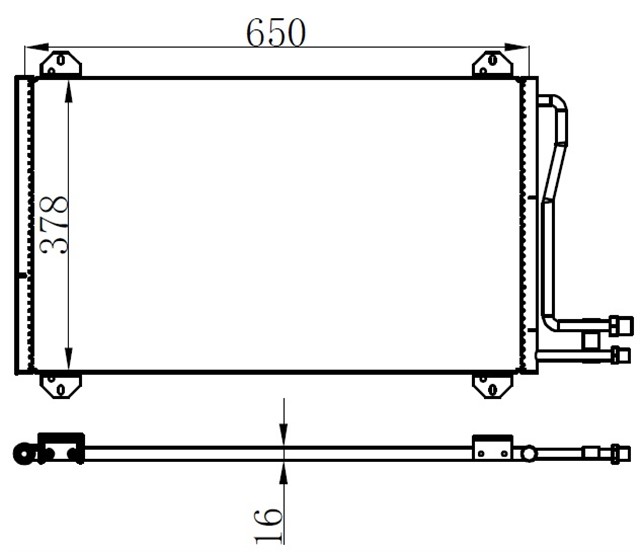 KLIMA KONDENSERI MERCEDES BENZ SPRINTER 95 OTO. - MEK.